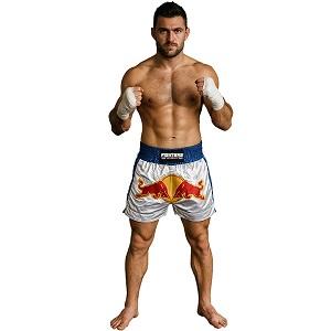 FIGHTERS - Muay Thai Shorts / Bulls / Weiss-Blau/ XXS