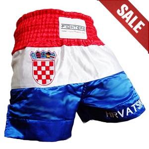 FIGHTERS - Muay Thai Shorts / Kroatien-Hrvatska / Grb / XS